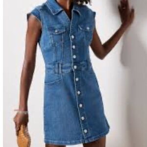 Paige Jaxsyn denim mini dress sz 12